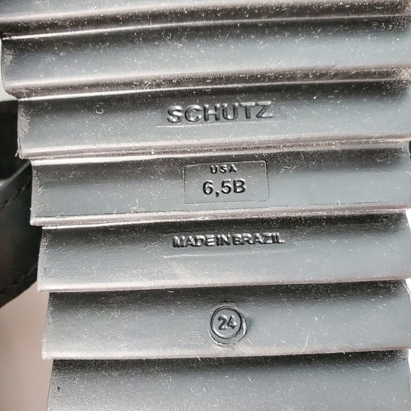 NEW Schutz Ruth Platform Sandals 90's Y2K Grunge Rhinestone Buckles Leather - Picture 7 of 8